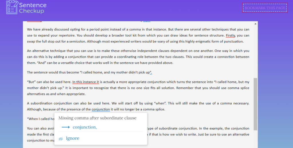 free-comma-splice-checker-online-editor